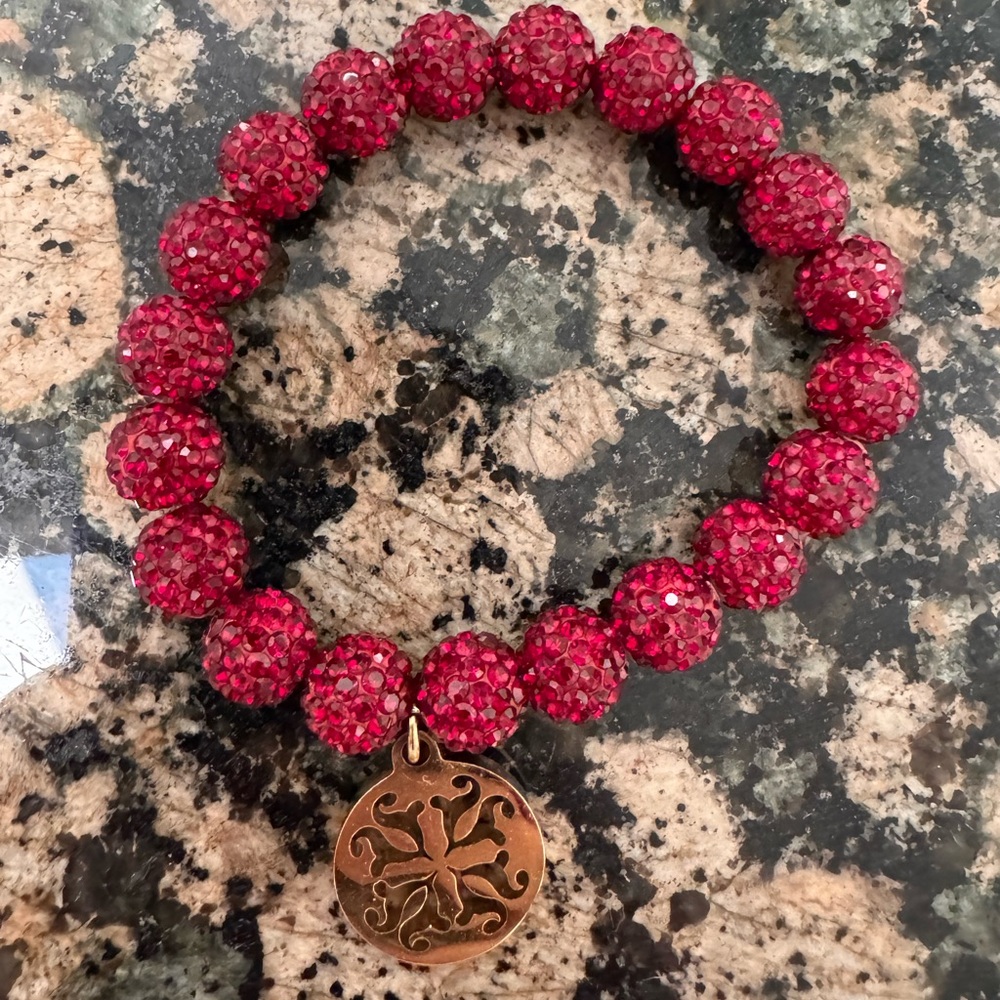 Rustic cuff beaded bracelet